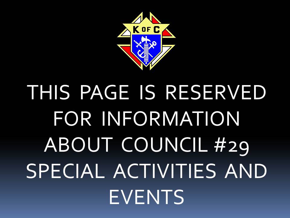 Special Activity Graphic